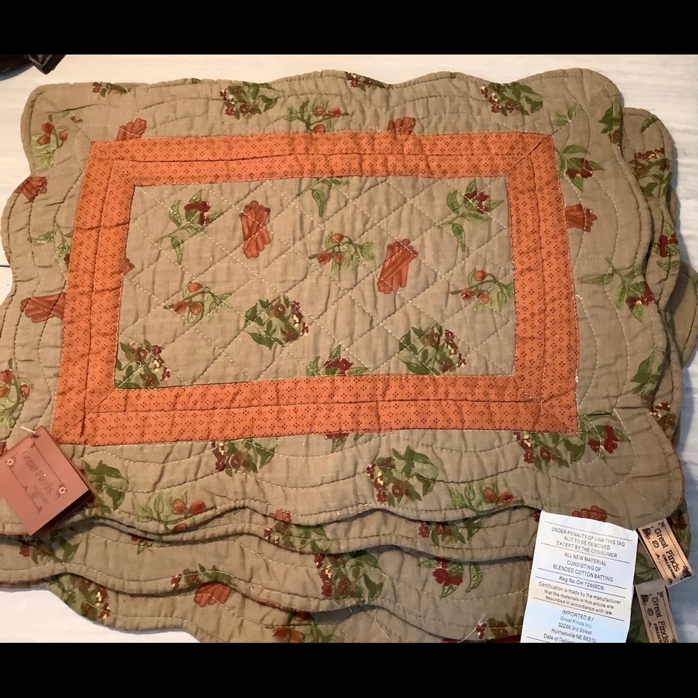 Great Finds Collection Placemats (4) New w/ tags.